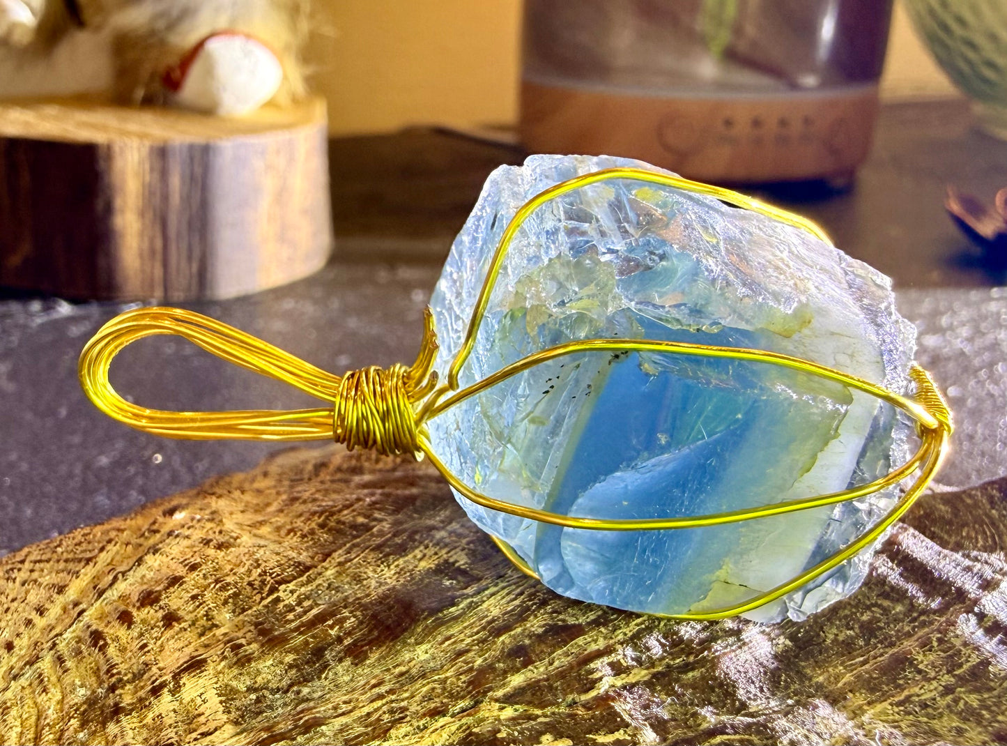 Lunar Light Authentic Andara Crystal Pendant