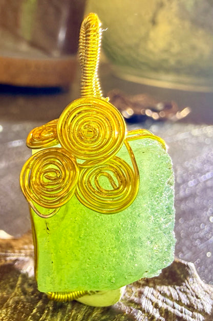 Seadragon Authentic Andara Crystal Pendant