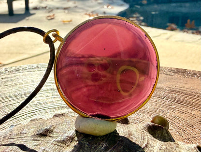 Eye of Metatron Authentic Andara Crystal Pendant Round