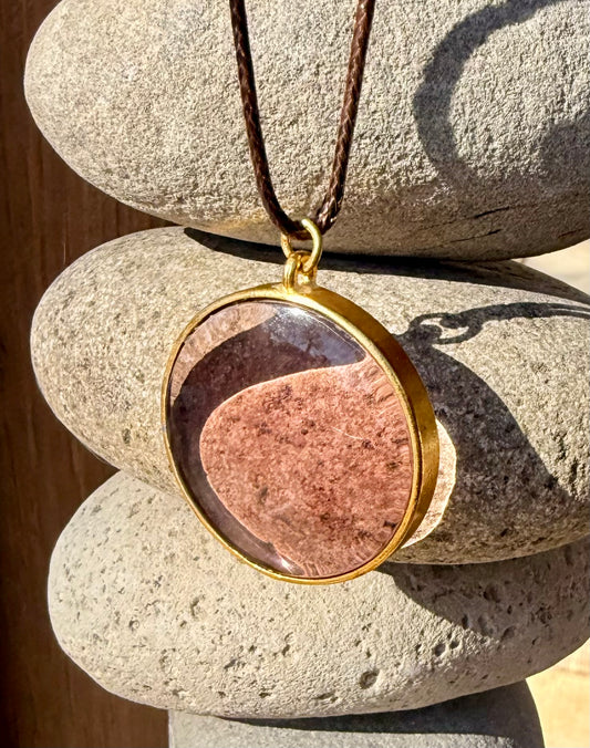 Heart of Sophia Authentic Andara Crystal Pendant Round