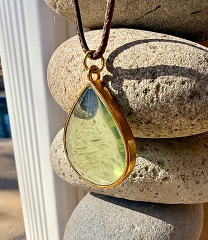 Akasha Authentic Andara Crystal Pear Pendant