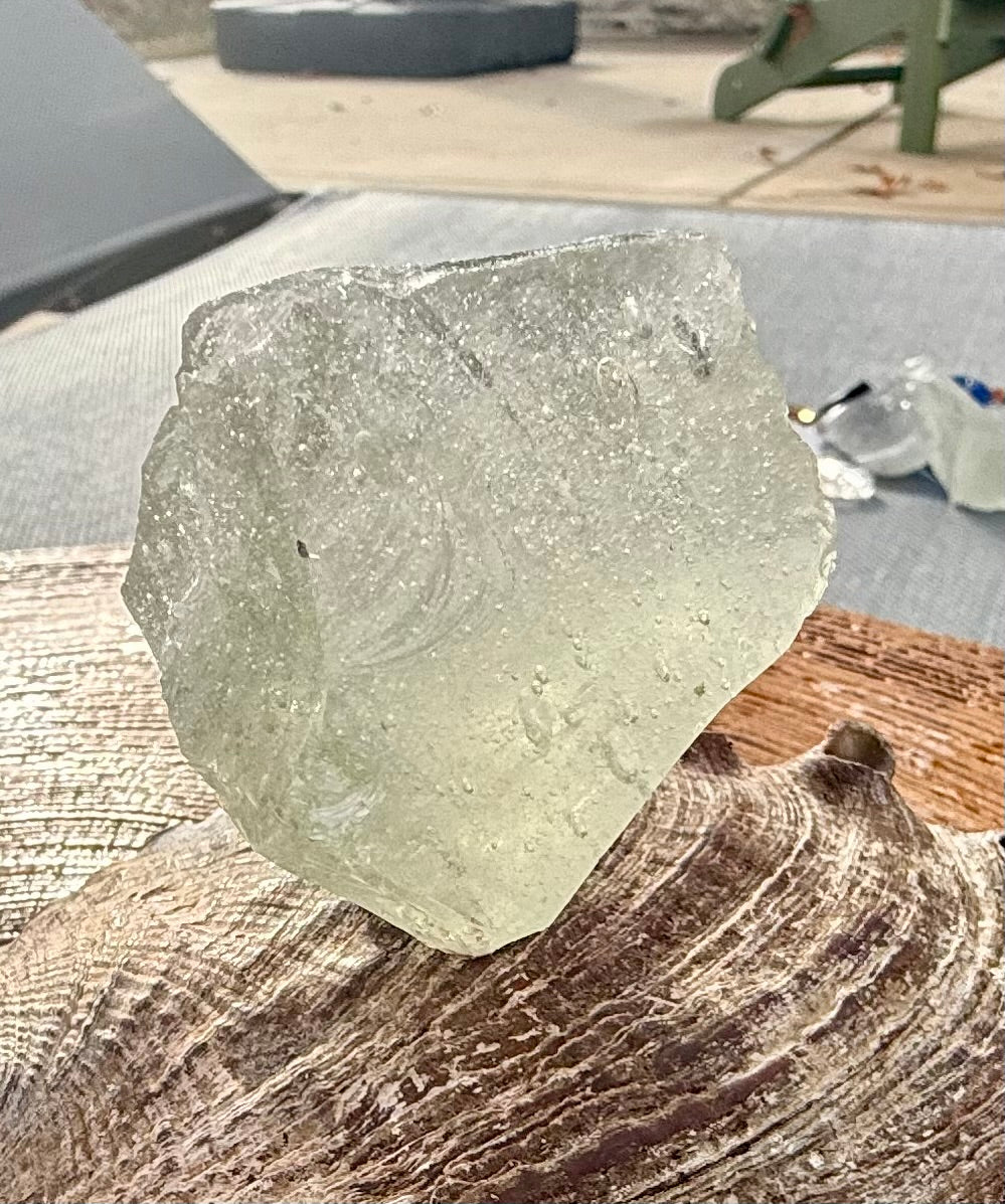 Seafoam Elder Temple piece Authentic Andara Crystal 70g