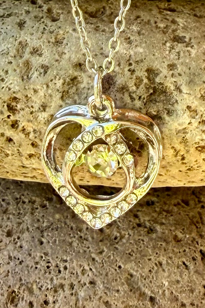 Akasha Authentic Andara Crystal Pendant Heart