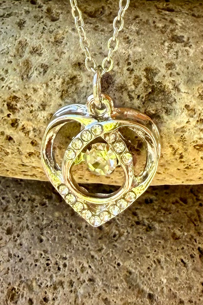 Akasha Authentic Andara Crystal Pendant Heart