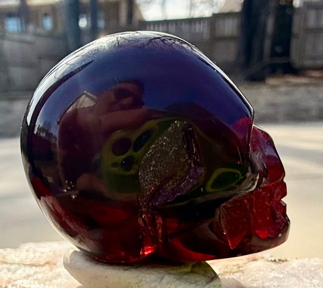 Ka'tharel Mor'kai Elunai Authentic Andara Crystal Skull 56g