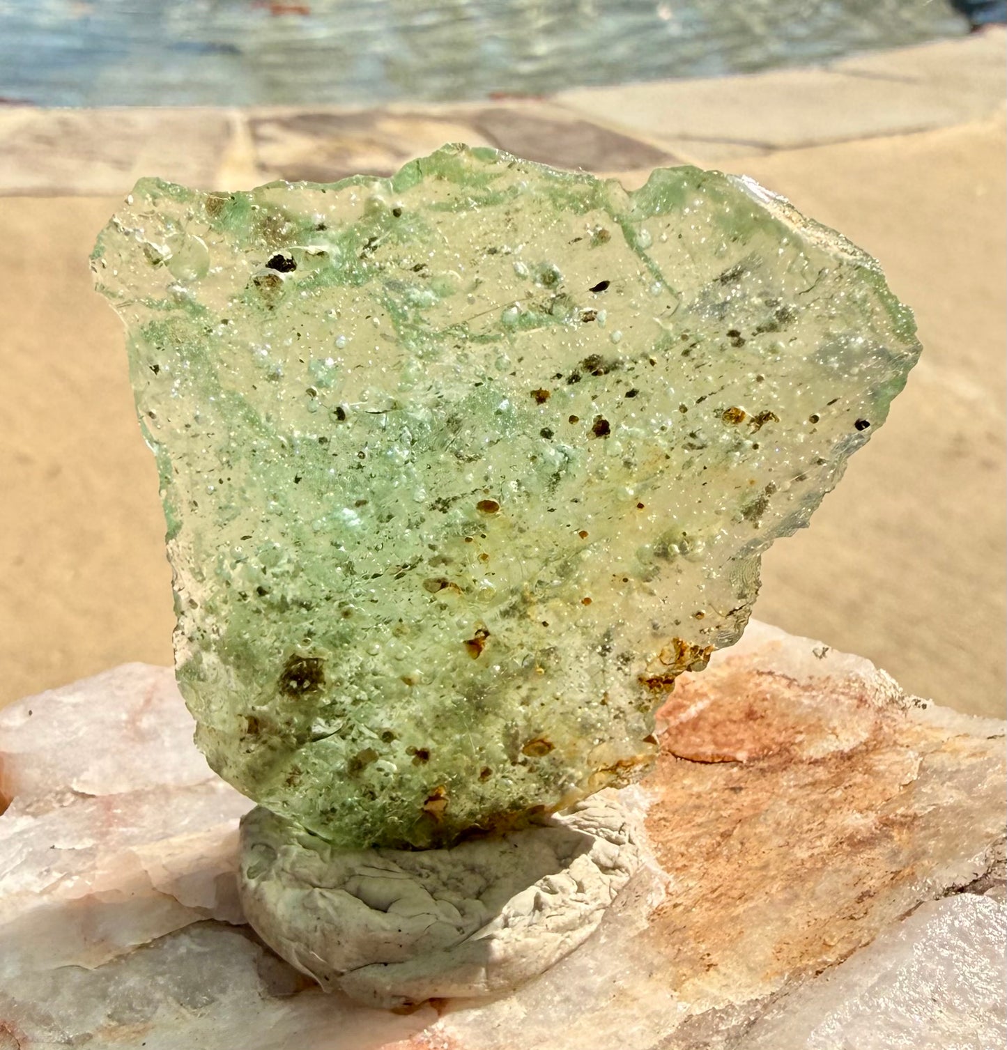 Seafoam Elder Temple piece Authentic Andara Crystal 40g