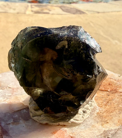 Translucent Black Authentic Andara Crystal 52g