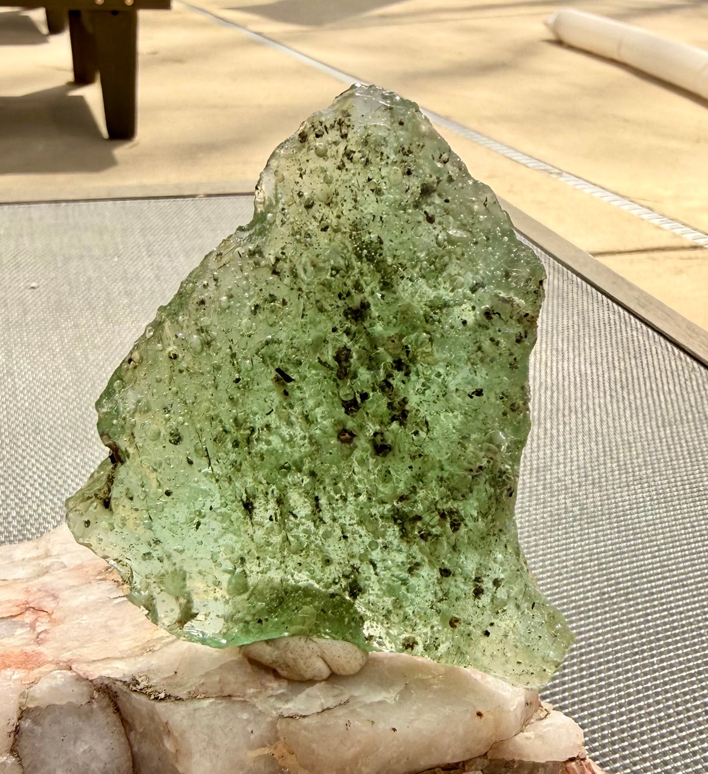 Seafoam Elder Temple piece Authentic Andara Crystal 94g