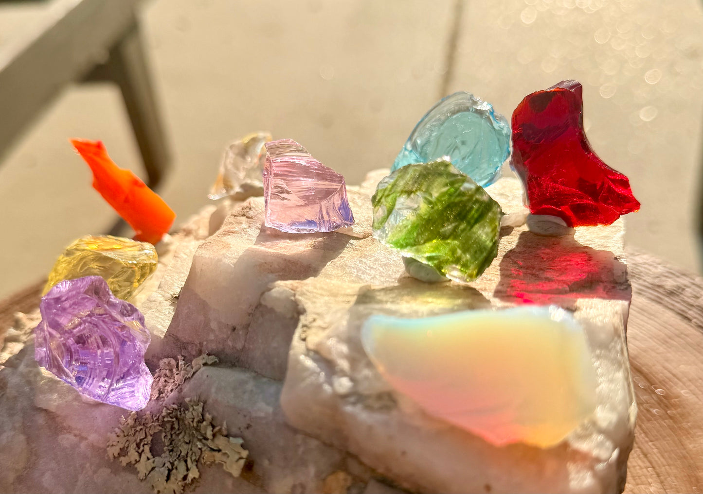 9 Piece Authentic Andara Crystal Chakra Healing Set 64g
