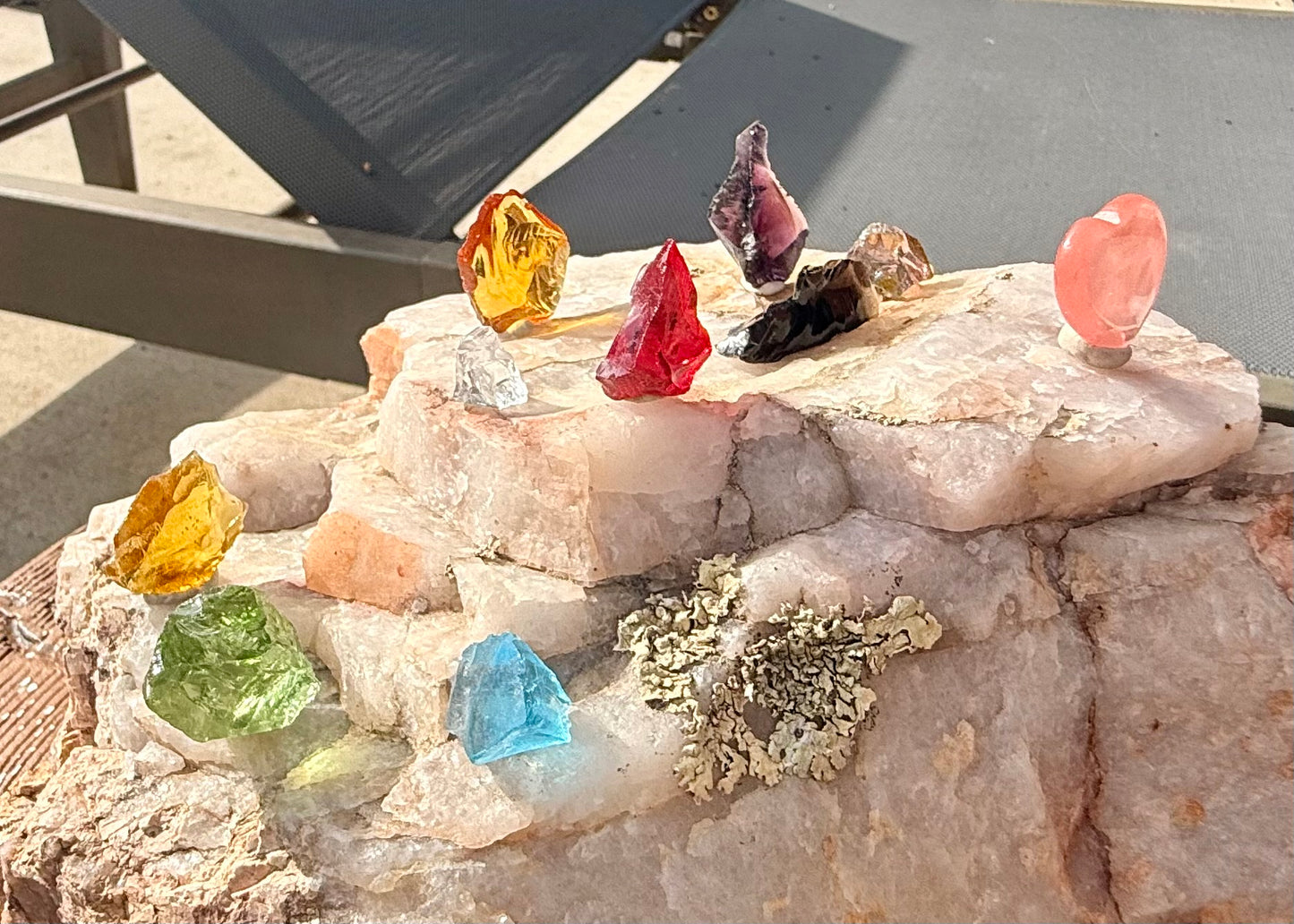 10 Piece Authentic Andara Crystal Chakra Healing Set 28g