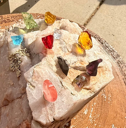 10 Piece Authentic Andara Crystal Chakra Healing Set 28g