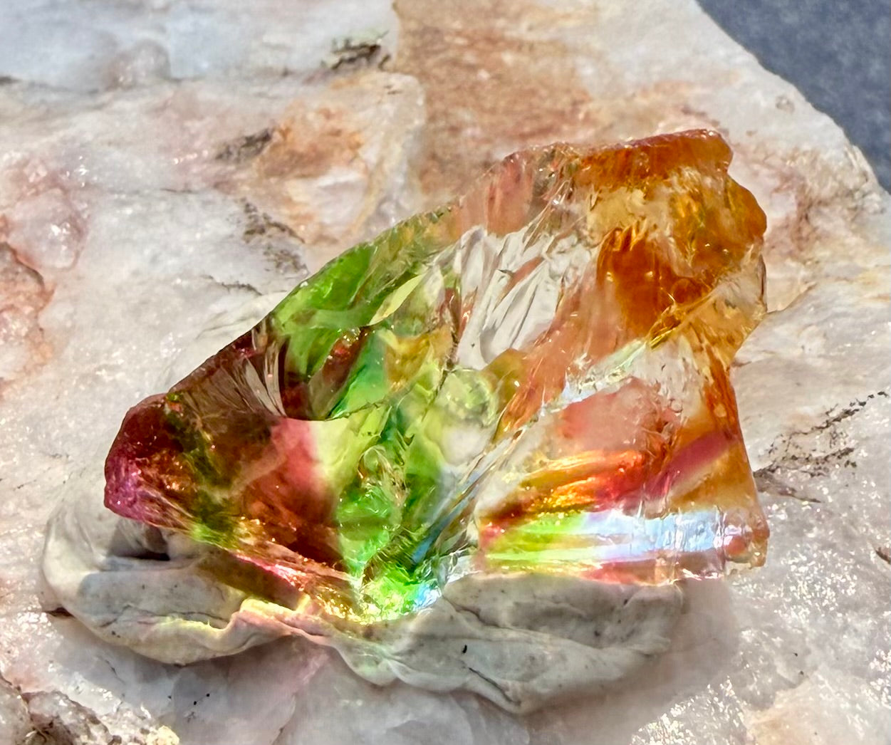 Earth and Fire Andara Crystal Pendant 6g